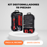 Kit Destornilladores de Precisión 115 Piezas®