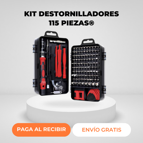 Kit Destornilladores de Precisión 115 Piezas®