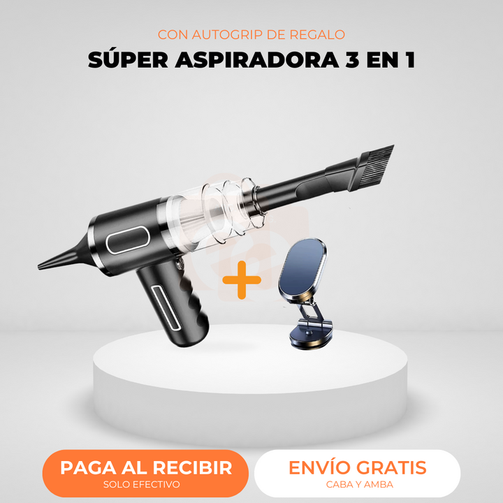 Súper Aspiradora 3 en 1 y Autogrip DE REGALO®