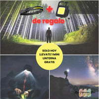 Linterna Frontal EcoLight Flex® + Mini Linterna de REGALO