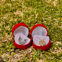 Collar Trebol 4 en 1 + Estuche Corazón