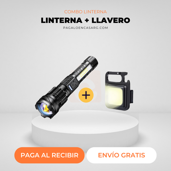 Linterna MaxForce™ + 1 LLAVERO LED DE REGALO